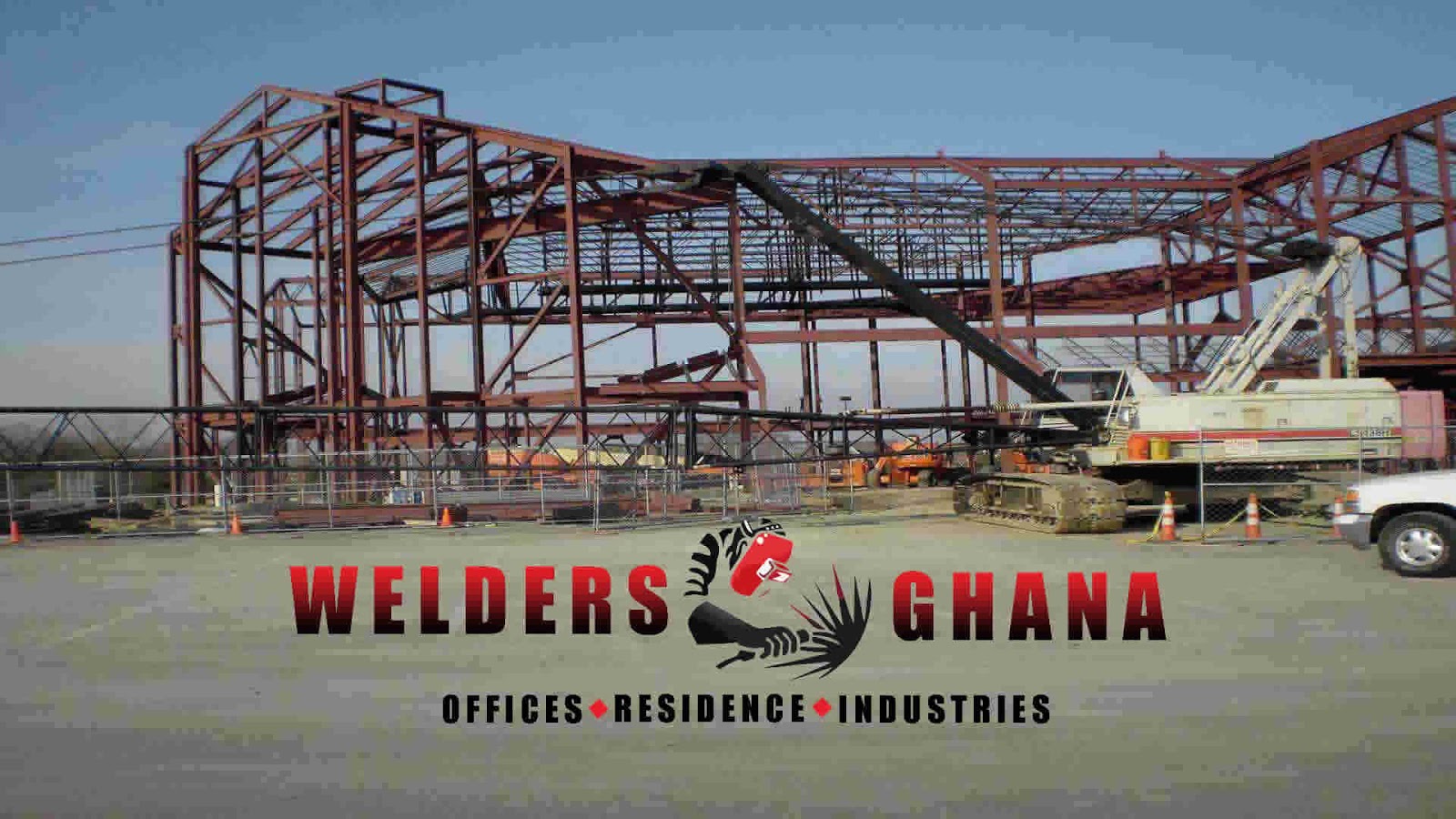 Ongoing steel factory construction project by Welders Ghana in Takoradi Ghana